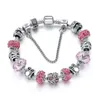 Fashion jewelry designer Chains popular accessories DIY owl beaded diamond studded peach heart women's bracelet