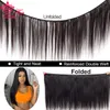 Indiase haarbundels recht menselijk rauw haar weven bundels maagd haarverlenging natuurlijke kleur 1B 1 3 4 pc's 08-28 inch queenhaarproducten