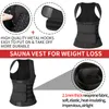 Waist Tummy Shaper Sauna Waist Training Tank Top Fitness Shaping Women's Neoprene Sweatshirt Weight Loss Clothing Dual Abdomen Control Trim Chest Top 230406