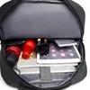Rucksack Mode Oxford USB-Aufladung Männer Reißverschluss Multi-Pocket-Laptop-Taschen Männer Outdoor-Reisen Rucksäcke mit großer Kapazität