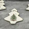 Plates Christmas Tree Plate Star Bowl Fruit Snack Tray Home Decoration Accessories Dinner Cake Sales Restaurant Supplies Noel Vaisselle