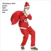 Decorazioni natalizie 5 set Costumi allegri Babbo Natale Vestiti cosplay Non tessuto Spettacoli maschi adulti Spettacoli Abbigliamento per feste / compleanni 2023