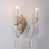 Wall Lamp E14 Candle Retro Handmade Light Aisle Corridor Sconces Bedroom Bedside Decor Living Room Lamps Home Lighting