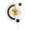 Wall Clocks Silent Gold Hanging Clock Big Size Modern Retro Nordic Large Reloj Decorativo Room Decoration