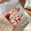Boucles d'oreilles pendantes pour femmes, personnalité coréenne surdimensionnée, goutte de perles blanches, bijoux de mariage dorés, cadeau d'anniversaire, 2023