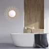 Aynalar Rattan Pansuman Ayna Yenilikçi Duvar Sanat Dekoru Yuvarlak Oturma Odası Asılı Banyo Pografi Dersleri