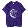 Heren t -shirts xinyi t -shirt 100% katoen casual grappige astronaut ontwerp print los oneck t -shirt voor mannen korte mouw t -shirt mannelijke tops 230406