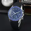 Men luxury designer Automatic tachymetre quartz 6 hands Watch rubber steel band Multifunctional Watches