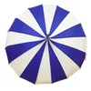 Parapluies (10 pièces/lot) Design créatif, parapluie de golf rayé noir et blanc, pagode droite à long manche