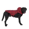 Abrigo cálido con capucha a cuadros para perros, chaqueta con capucha, abrigos de invierno cálidos para perros al aire libre, chaleco para perros para climas fríos, ropa para perros pequeños, medianos y grandes,BlackWhite