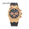 Ap Swiss Montres de luxe Royal Ap Oak Series Montre mécanique automatique en or rose 18 carats pour hommes K18276 J9RZ