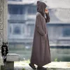 Abbigliamento etnico Eid Donne musulmane Cappotto lungo con cappuccio Cappotto Abito allentato cinese Ramadan Abaya Caftano Caftano Abiti eleganti Partito 2023