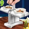 Hine-molde para Dumplings, prensa automática de doble cabezal, fabricante de Pierogi, accesorios de cocina para el hogar, herramientas para raviolis S s