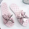 Slipper Indoor Silk Butterfly knot Bowtie Light Comfy Flats Open Toe Home Slides House Causal Fashion Cute Shoes Ladies 230407