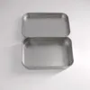 Boîte en fer blanc populaire vide argent/or, mallette de rangement en métal, organisateur pour pièces d'argent, clés de bonbons, disque U, boîte cadeau pour écouteurs dh86