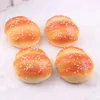 Decoração de festa 4 pcs croissant simulado pão falso ornamento bolinho simulação comida realista bebê