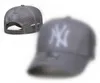 Modedesign brev new york män hattar baseball cap boll mössor för man kvinna justerbar hink hatt mössor kupol toppkvalitet n-5