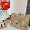 23ss Designer Strandtas luxe tote gehaakte klassieke shopping handtassen vrouwen palin met letters handtas Grote Capaciteit dames zak