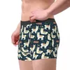 Underpants Cute Alpaca Pattern Men's Underwear Animal Boxer Briefs Shorts Panties Novelty Breathable For Male S-XXL