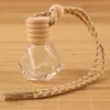 Car Perfume Bottle Pendant Ornament Air Freshener Essential Oils Diffuser Fragrance Empty Glass Bottles