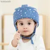 Cotton Spädbarnskuddar Småbarn Säkerhetshjälm Baby Barnhuvudskydd Hatt för Walking Crling Baby lär sig att gå Crash Helmetl231108