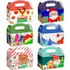 Christmas Decorations 3D Gift Boxes Cookie Treat Box Favors Tree Decoration Goody For Candy Kids Party Sweaters Drop Delivery Otmft