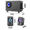 Kombinationslautsprecher Computerlautsprecher Stereo-Multimedia-System mit Subwoofer RGB 3,5 mm Audioeingang geeignet für PC-Laptop