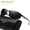 Солнцезащитные очки Aoron Polarized Солнцезащитные очки Мужчины Goggles Sports Driving Sun Glasses Anti-UV400 Алюминиевая магниевая рама солнцезащитные очки Поляризованные P230406