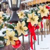 Décorations de Noël Décorations de Noël Fleurs artificielles suspendues Arbre de Noël Pendentif Ornements Navidad pour la maison Nouvel An 2023 Fournitures de fête R231107