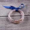 Braccialetti da 5 pezzi/set di braccialetti colorati gelatina di gelatina per la vita pura braccialetti di amicizia pura