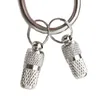 Étiquettes nominatives pour chien et chat, étiquette d'identification pour collier d'animal de compagnie, porte-clés Anti-perte, pendentif, Capsule étanche, accessoires pour chiots