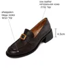 Dress Shoes 9 Years Old Shop Real Genuine Leather Women Heels Round Toe Comfortable Fashion Thick Heel High Easy To Walk