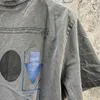 T-shirt da uomo Immagine astratta Stampa Lavato Batik Cavempt t Streetwear Moda Vintage Grigio antracite Cav Empt C.e Tee Top Cotone beni di lusso di alta qualità