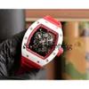 Watch Superclone Flywheel Watch Richa Milles Wristwatch RM055 White Ceramic Automatic Mechanical Watch Watch14 Montres de Luxe