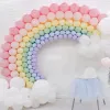 137-teiliges böhmisches Regenbogen-Ballon-Girlanden-Bogen-Set, Macaron-Pastell-Ballon, Hochzeit, Geburtstag, Party-Dekorationen, Kinder, Mädchen, Babyparty