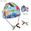 Almohadas Casco de seguridad para bebés + Rodillera 2 piezas Set Protección para la cabeza Casco para niños pequeños Almohadilla anticaída Protector para niños Rodillera de seguridad Calentador de piernas L231107