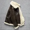 Herenjassen mannelijk bontjack. Heren winter warme dikke wollen jas. kwaliteit B3 shearling doek. 231107