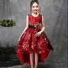 Robes de fille Bébé fille fleur princesse robe de bal fête Tutu robe de traînée pour anniversaire mariage robe de noël pour enfants vêtements pour enfants 230407
