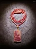 Ensemble de collier et boucles d'oreilles en os de sang naturel, 108 perles bouddhistes, Bracelet pour femmes et hommes, chapelet sculpté