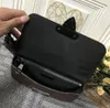 7A Gürteltaschen aus echtem Leder, S-Lock-Umhängetasche, Bauchtasche, Designer-Fanny-Pack, Umhängetasche, Umhängetasche, Luxus-Handtasche für Herren und Damen, Makassar-Quadrat-Geldbörsen, schwarze Farbe