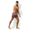 Mutande Uomo Intimo Boxer Sexy Seta Ghiaccio Calzoncillos Hombre Solid Ropa Interior Sleepwear Home Abbigliamento Boxer