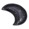 Figurine decorative Cermic Moon Piatto per gioielli Piccolo supporto decorativo nordico per anelli Anelli Collana Frutta Snck Plte Prova