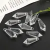 Żyrandol Crystal Muy Bien 5pcs ICicle Prism wisiorek Suncatcher Glass Spiczasty kropla fasetowane koraliki do tworzenia biżuterii DIY