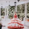 Сладкие 16 девушек Quinceanera платья с рукавочным платья без рукавов.