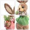 Obiekty dekoracyjne figurki 2PCS 2335 cm trawy królik Dekoracja wielkanocna symulacja Cute Rabbit Dekoracja Domowa impreza Wakacyjna Dekoracja okna Prezenty 230406