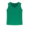 Camisoles réservoirs été coréen mode soie débardeur femmes Satin bureau dame débardeur solide lâche vert hauts pour les femmes 230421