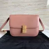 10A Tier Mirror Quality Luxurys Designer Bag Women Medium Purses 24cm Teen Polished Cowhide Leather Shoulder Crossbody Pink Color Classic Box Bag Free Shipping