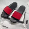 2023New Designer Slippers Men Femmes Slides Tlides en cuir Sandale en caoutchouc Plateforme d'impression Fashion Fashion Casual Striped Slipper with Original Box 35-48