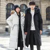 Men's Down Parkas -30 Degree Winter Men's Thicken Warm Jacket Fashion Unisex Women's Big Fur Collar Loose Windbreaker Long Style Couple Down Coats J231107