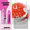 Originele Lanavape Pen Plus 9000 Rookwolken Pod Wegwerp E-sigaret 650mAh Oplaadbare batterij 15ml Voorgevulde pods Apparaat Mesh Coil 20 smaken